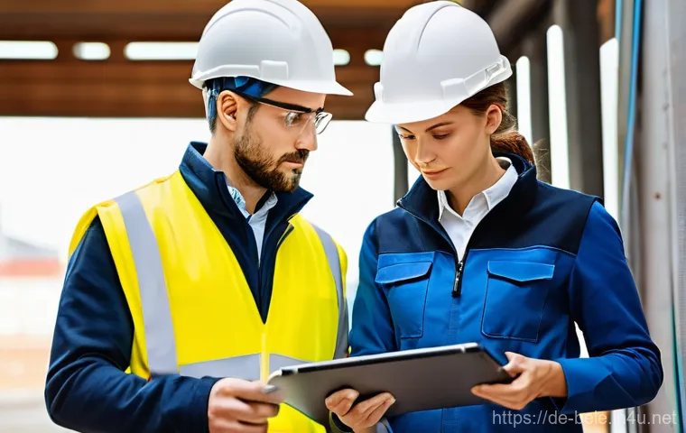 건축전기설비기사 전문서적 필독 리스트 - **Prompt:** A professional male or female electrician, appearing to be in their mid-career, is metic...