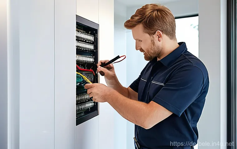건축전기설비기사 전문서적 필독 리스트 - **Prompt:** A professional male or female electrician, appearing to be in their mid-career, is metic... 건축전기설비기사 전문서적 필독 리스트 - **Prompt:** A professional male or female electrician, appearing to be in their mid-career, is metic...