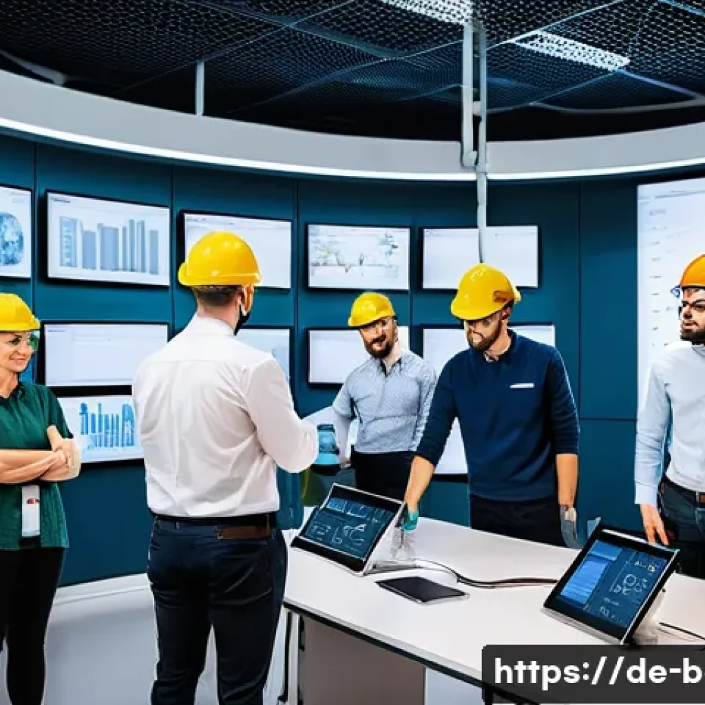 건축전기설비기사 전문성 개발 방법 - A professional workshop scene showing a diverse group of adult engineers and technicians engaged in ...