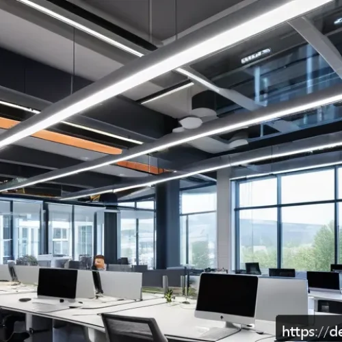 Home 31 건축전기설비기사의 업무와 전기기사 업무 차이 - A modern office building interior showcasing the collaboration between architectural electrical engi...